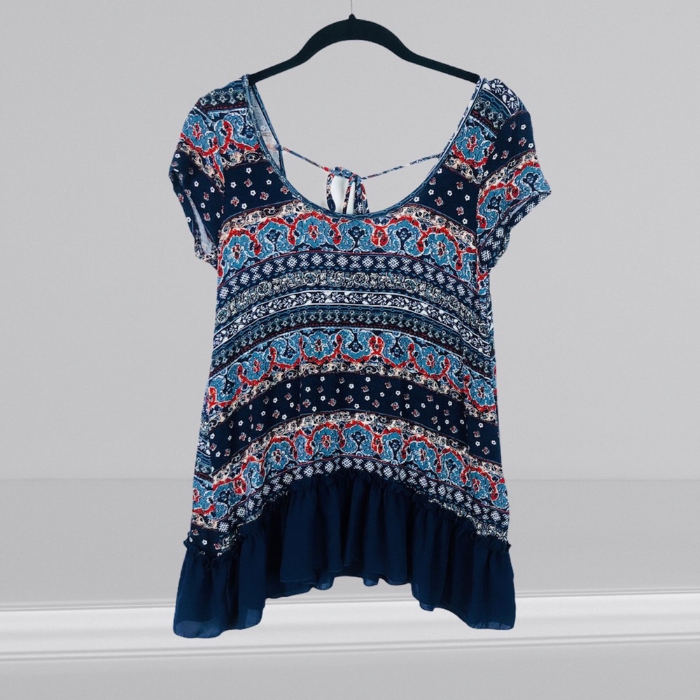 Persaya Size S Multi Color Blouse Top